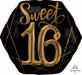 Elegant Sixteen 30-Inch Foil Birthday Balloon