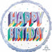 Here's to Your Bday Jumbo Holographic Foil Balloon