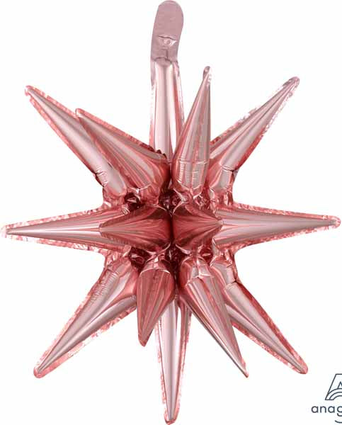 Rose Gold Magic Star Foil Balloon, 20 Inch