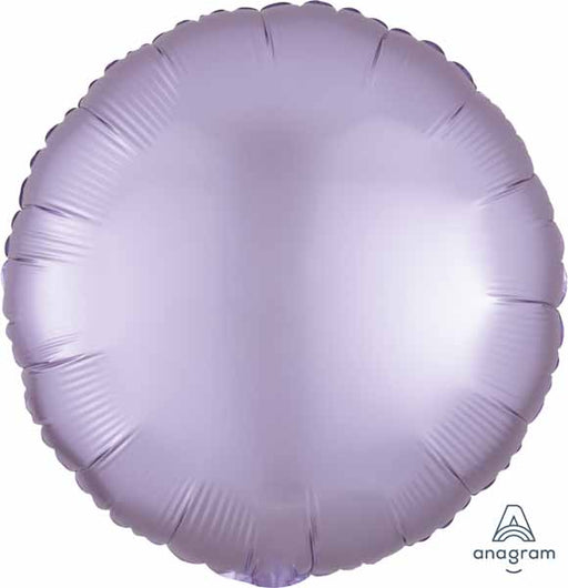 18-Inch Pastel Lilac Satin Luxe Round Foil Balloon