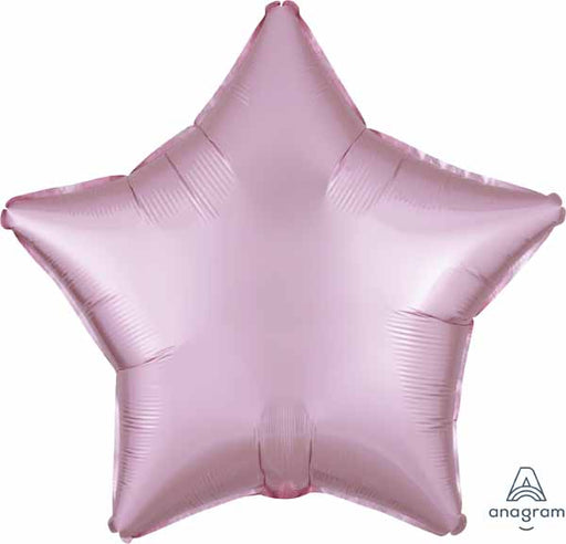 19" Pastel Pink Satin Star Foil Balloon