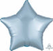 19" Pastel Blue Satin Luxe Star Foil Balloon