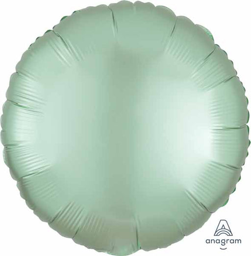 Mint Green Satin Luxe Round Foil Balloon, 18 Inch