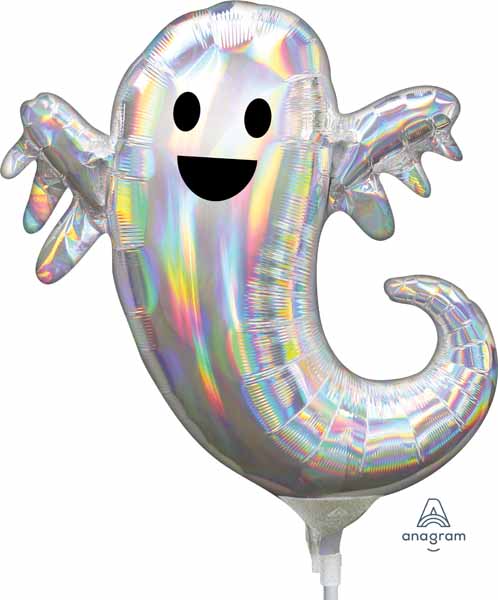 Iridescent Ghost Mini Foil Balloon