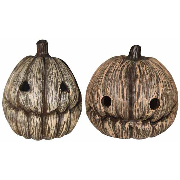 4-Inch Resin Jack-O'-Lantern Halloween Decoration, Assorted Styles