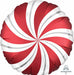 Sangria Candy Swirls 18" Round Foil Balloon