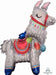 23" Standing Llama Multicolor Foil Balloon