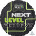 Level Up Birthday 18-Inch Round Foil Balloon