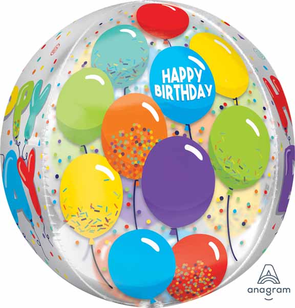 Birthday Celebration 16" Orbz Foil Balloon