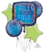 Birthday Baller Sports Foil Balloon Bouquet, 5 Pieces