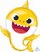 Baby Shark Yellow Shaped Foil Balloon, 26 Inch
