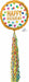 HAPPY DOTS BDAY 70" POM POM AW P60 PKG