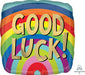 Good Luck Rainbow 18" Square Foil Balloon