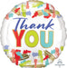 Thank You Painted 18-Inch Round Foil Balloon