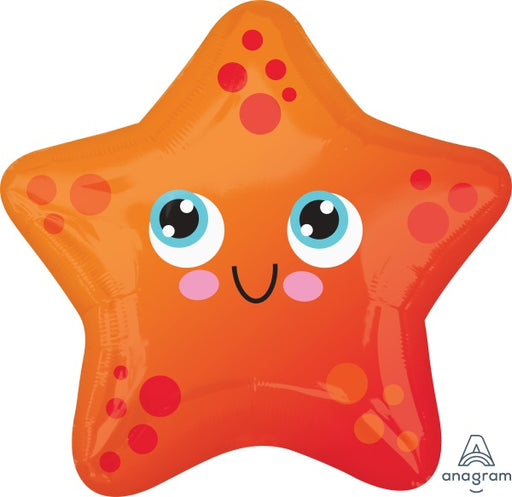 Starfish 18-Inch Shaped Foil Balloon