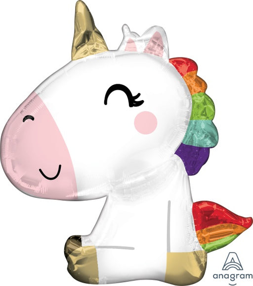 29-Inch Sitting Unicorn Shaped Foil Balloon