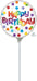 Happy Birthday Dots of Colour 9" Round Foil Balloon