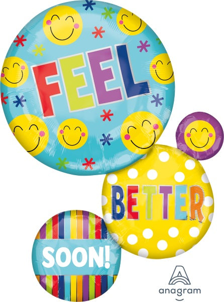 Feel Better Soon 28" Shaped Foil Balloon