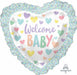 28-Inch Baby Shower Heart Foil Balloon