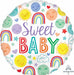 Sweet Baby Icons Jumbo Round Foil Balloon