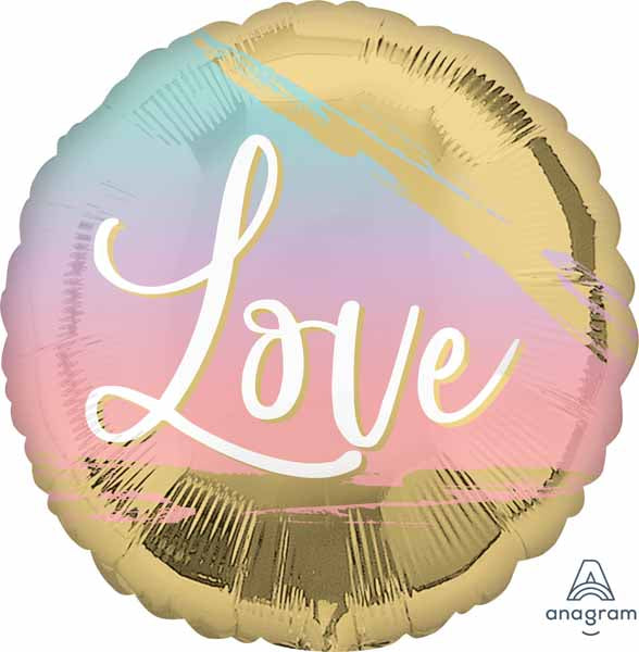 Sunset Love 18-Inch Round Foil Balloon