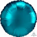 Aqua Satin Luxe 18 Inch Round Foil Balloon