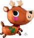 Adorable Reindeer 30-Inch Shaped Foil Balloon