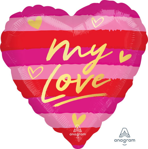 My Love Heart Foil Balloon, 18 Inch