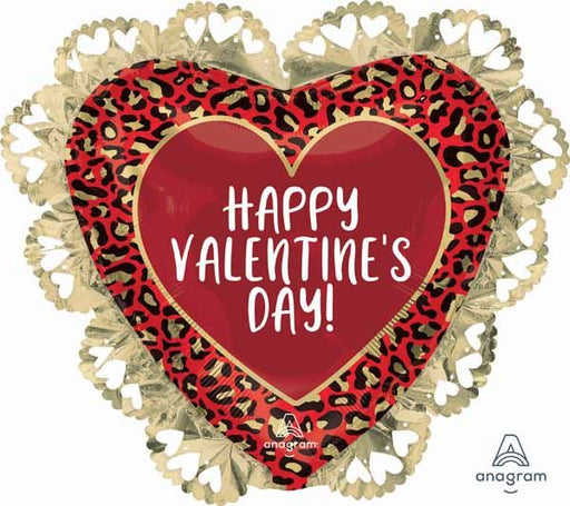 23" Animal Print Valentine's Day Foil Balloon
