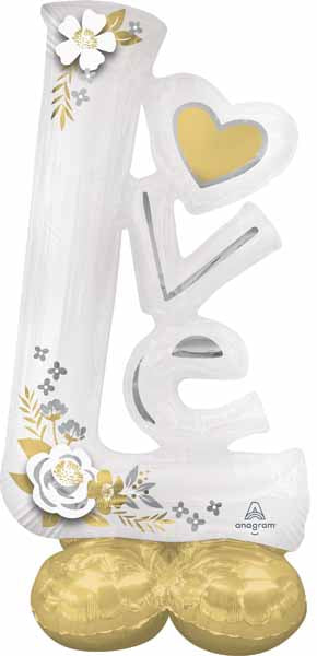 LOVE Wedding AirLoonz Foil Balloon, 58 Inch