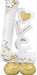 LOVE Wedding AirLoonz Foil Balloon, 58 Inch