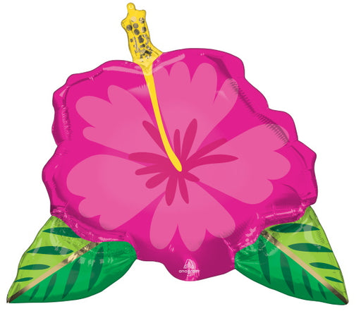 Tropical Hibiscus 27-Inch Shaped Foil Balloon
