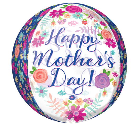 Beautiful Floral Mother's Day 16" Orbz Foil Balloon