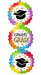 Grad Bursts 38" Jumbo Graduation Foil Balloon