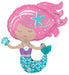 Shimmering Mermaid 29-Inch Shaped Foil Balloon