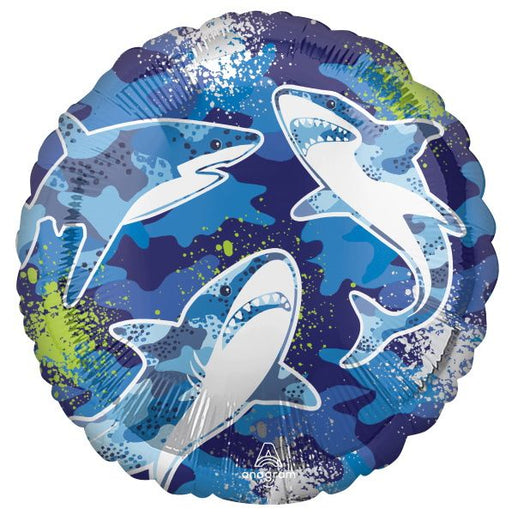 Shark 18-Inch Round Foil Balloon