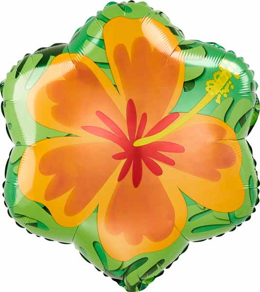 Summer Hibiscus 18 Inch Flower-Shaped Foil Balloon