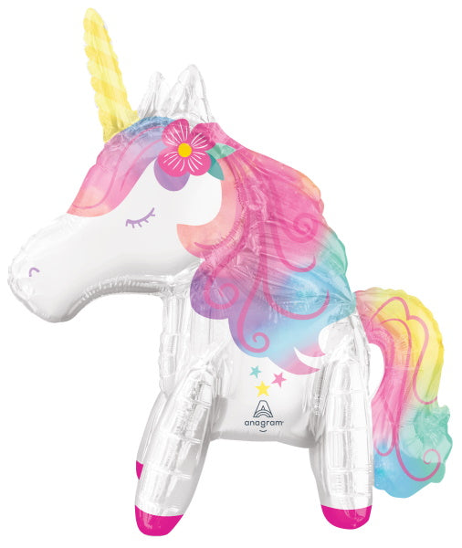 Enchanted Unicorn Standing Foil Balloon, 25 Inch