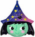 19" Halloween Witch Junior Shape Foil Balloon