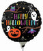 Halloween Night 4 Inch Round Foil Balloon