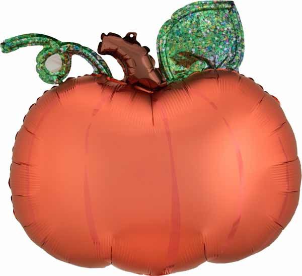 25-Inch Pumpkin Shaped Foil Balloon