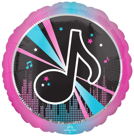Internet Famous Music Note Foil Balloon, 28 Inch