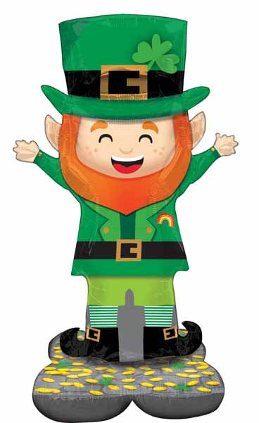 Lucky Leprechaun AirLoonz Foil Balloon, 53 Inch