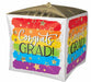 Painted Rainbow Grad 15-Inch Cubez Foil Balloon