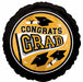 True to School Gold 18-Inch Round Graduation Foil Balloon