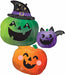 Spooky Pumpkin Stacker 33-Inch Halloween Foil Balloon