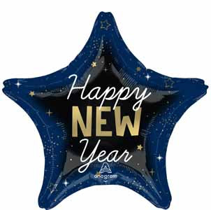 Celestial New Year 19" Star Foil Balloon