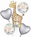 Soft Jungle Baby Foil Balloon Bouquet