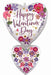 HVD PRESSED FLOWERS 31" SHAPE SL P35 PKG