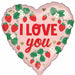 Luv You Berry Much 18-Inch Heart Foil Balloon